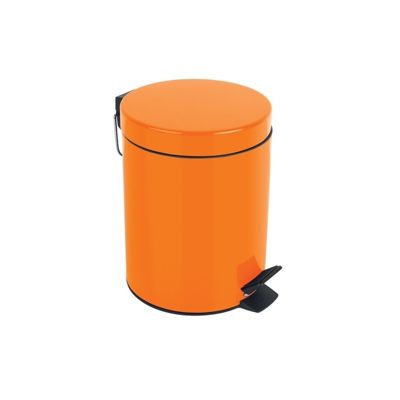 Poubelle à  pédale Acier SYDNEY 3L Orange Spirella