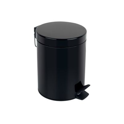 Poubelle à  pédale Acier SYDNEY 5L Noir Spirella
