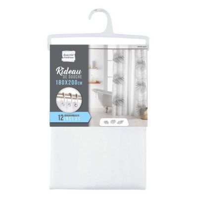 Poubelle à Pédale Imprimée "Orbella" 3L Blanc & Argent