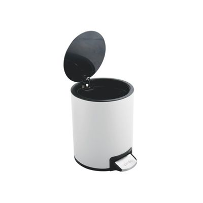 Poubelle à  pédale Inox RIKU 3L Blanc mat Spirella