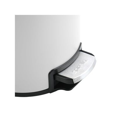 Poubelle à  pédale Inox RIKU 3L Blanc mat Spirella