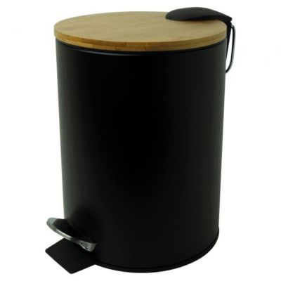 Poubelle De Salle De Bain Noire
