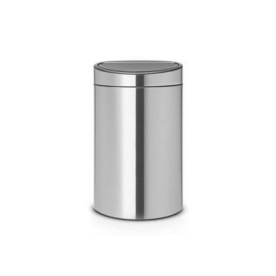 Poubelle Touch Bin - BRABANTIA - 40L - Acier mat - Seau intérieur plastique - Adulte