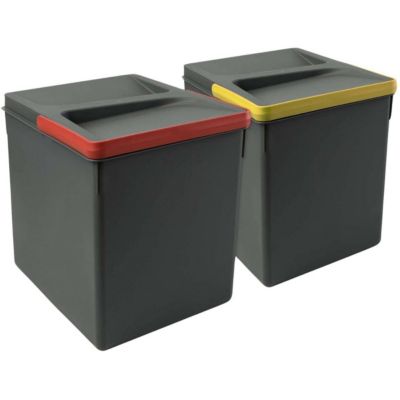 Poubelles pour tiroir de cuisine Recycle (Lot de 2)