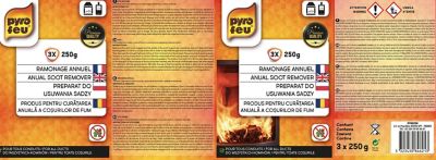 Poudre de ramonage annuel Pyrofeu 3 x 125 gr