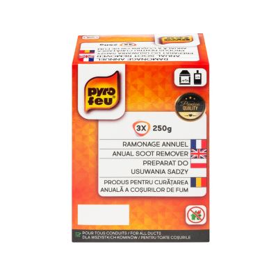 Poudre de ramonage annuel Pyrofeu 3 x 125 gr