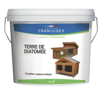 Poudre Terre de Diatomée Francodex 2kg pour animaux