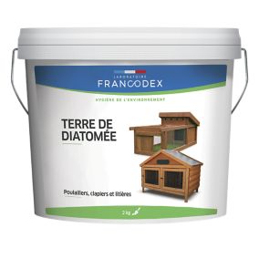 Poudre Terre de Diatomée Francodex 2kg pour animaux