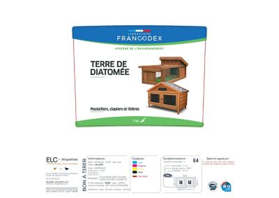 Poudre Terre de Diatomée Francodex 2kg pour animaux