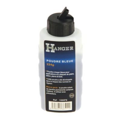 Poudre à tracer bleue 224g - HANGER - 100079