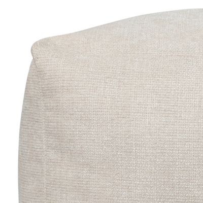 Pouf carré Inaya blanc ivoire l.50 x H. 30 x P.50 cm JBY Creation