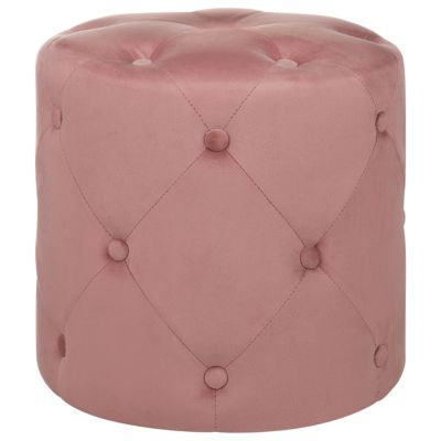 Pouf COROLLA Velours Rose 40 cm 40 cm 40 cm