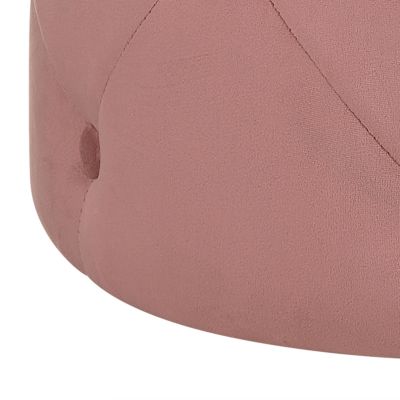 Pouf COROLLA Velours Rose 40 cm 40 cm 40 cm