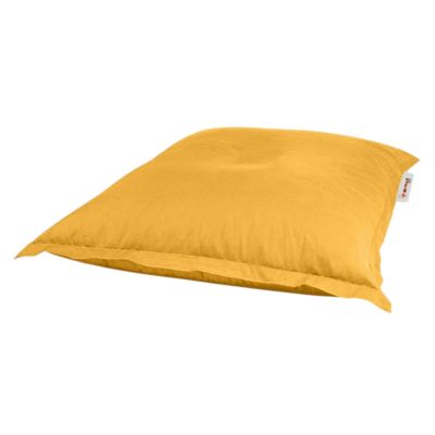 Pouf coussin de sol extérieur jaune 100 cm ARTA