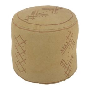 Pouf Déco "Camel Envoutant" 40cm Sable