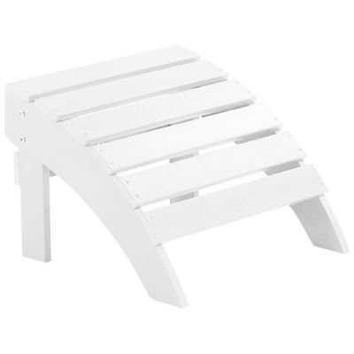 Pouf de jardin ADIRONDACK Blanc