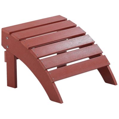 Pouf de jardin ADIRONDACK Rouge