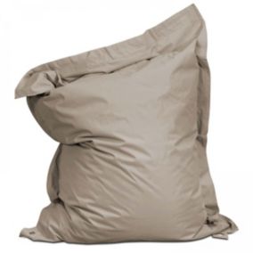 Pouf de jardin en polyester taupe 180x145 cm  Oviala