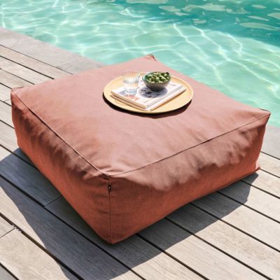 Pouf de jardin pour canapé modulable terracotta Mixi  Oviala