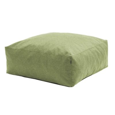 Pouf de jardin tissu polypropylène olefin vert Oviala Mixi