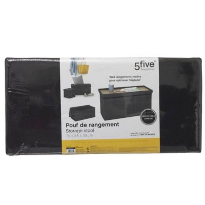 Pouf double pliant "Mix N' Modul" noir - 5five