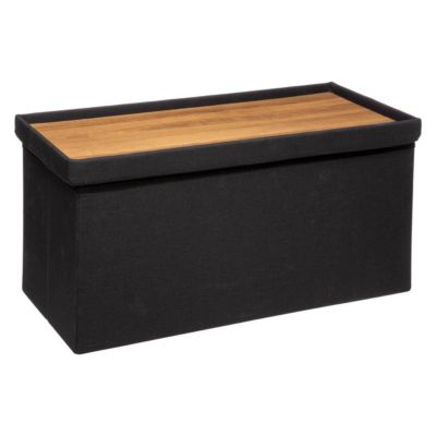Pouf double pliant "Mix N' Modul" noir - 5five