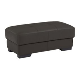 Pouf en cuir METROPOLITAN II - Marron