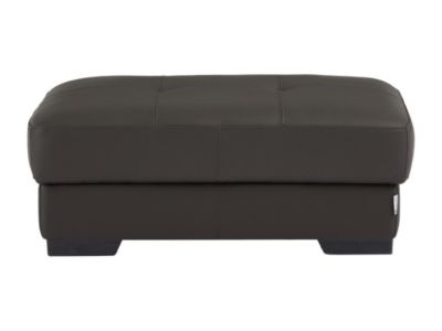 Pouf en cuir METROPOLITAN II - Marron