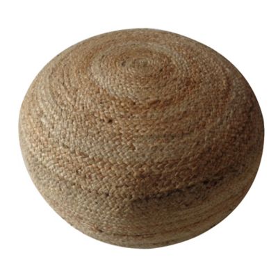 Pouf en jute Ø.50 x H. 35 cm naturel Castorama