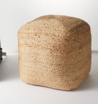 Pouf en jute Mumbai 40 x 60 cm Castorama