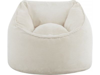 Pouf en velours côtelé "Santiago"  105 x 105 x 70 cm  Beige