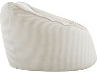 Pouf en velours côtelé "Santiago"  105 x 105 x 70 cm  Beige