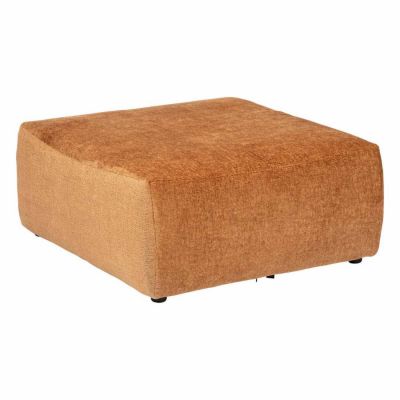 Pouf en Velours "Mavuno" 93cm Caramel