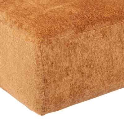 Pouf en Velours "Mavuno" 93cm Caramel