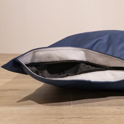 Pouf extérieur imperméable anti-uv déhoussable BANANAIR 140 x 180 cm bleu