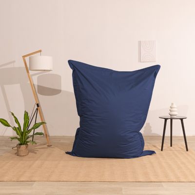 Pouf extérieur imperméable anti-uv déhoussable BANANAIR 140 x 180 cm bleu
