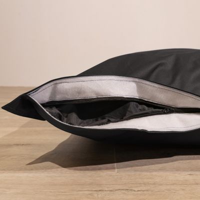 Pouf extérieur imperméable anti-uv déhoussable BANANAIR 140 x 180 cm noir