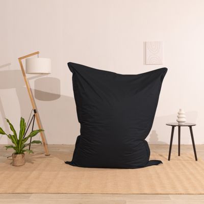 Pouf extérieur imperméable anti-uv déhoussable BANANAIR 140 x 180 cm noir