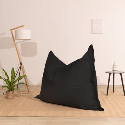 Pouf extérieur imperméable anti-uv déhoussable BANANAIR 140 x 180 cm noir