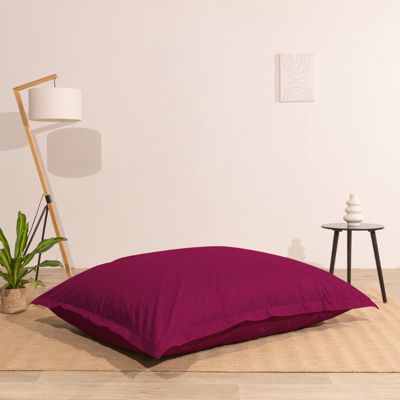 Pouf extérieur imperméable anti-uv déhoussable BANANAIR 140 x 180 cm rouge