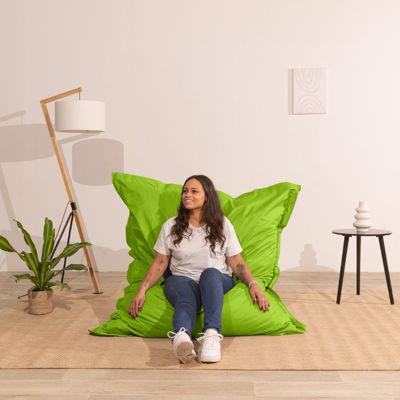 Pouf extérieur imperméable anti-uv déhoussable BANANAIR 140 x 180 cm vert