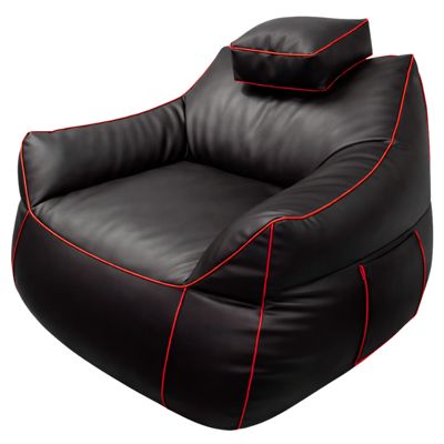 Pouf gaming en similicuir BANANAIR 100x110 cm rouge