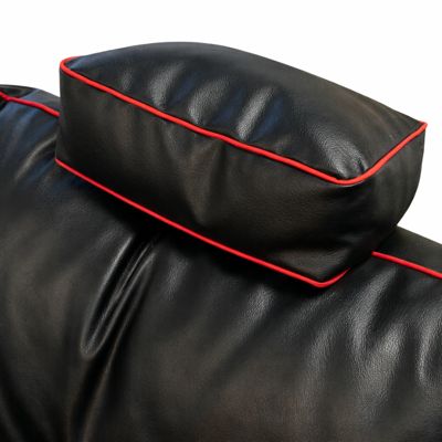 Pouf gaming en similicuir BANANAIR 100x110 cm rouge