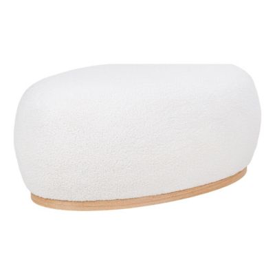 Pouf Manhattan, Blanc, Polyester, 88,5x54,5x36 cm, EPIKASA