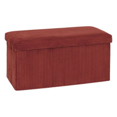 Pouf pliant Arum ambre 76x38cm - Atmosphera Créateur d'intérieur