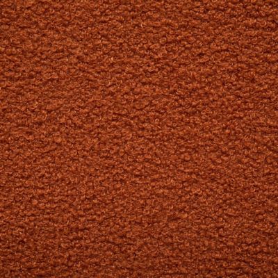 Pouf pliant Jaiko en bouclette 40x38cm ambre - Atmosphera