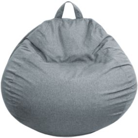 Pouf poire déhoussable BANANAIR 105 x 85 cm gris foncé