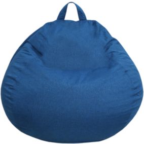 Pouf poire déhoussable BANANAIR 120 x 100 cm bleu