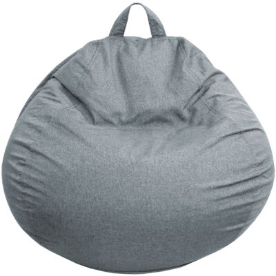 Pouf poire déhoussable BANANAIR 120 x 100 cm gris foncé
