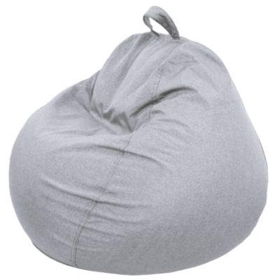 Pouf poire déhoussable BANANAIR 120 x 100 cm gris